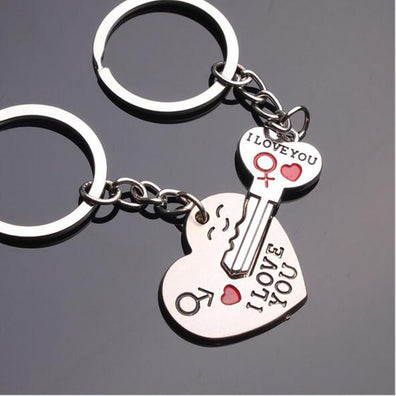 LLavero para parejas LLave Corazon